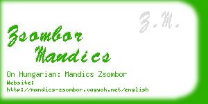 zsombor mandics business card